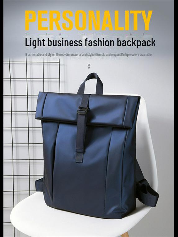 Unisex Korean-Style Splash-Proof Backpack for Students - Large Capacity, Solid Color, Outdoor Use