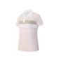 Серия Гольф Полосатая Удобная Модная Легкая Мягкая Футболка-поло с коротким рукавом Женские топы Розовый A11W525404F