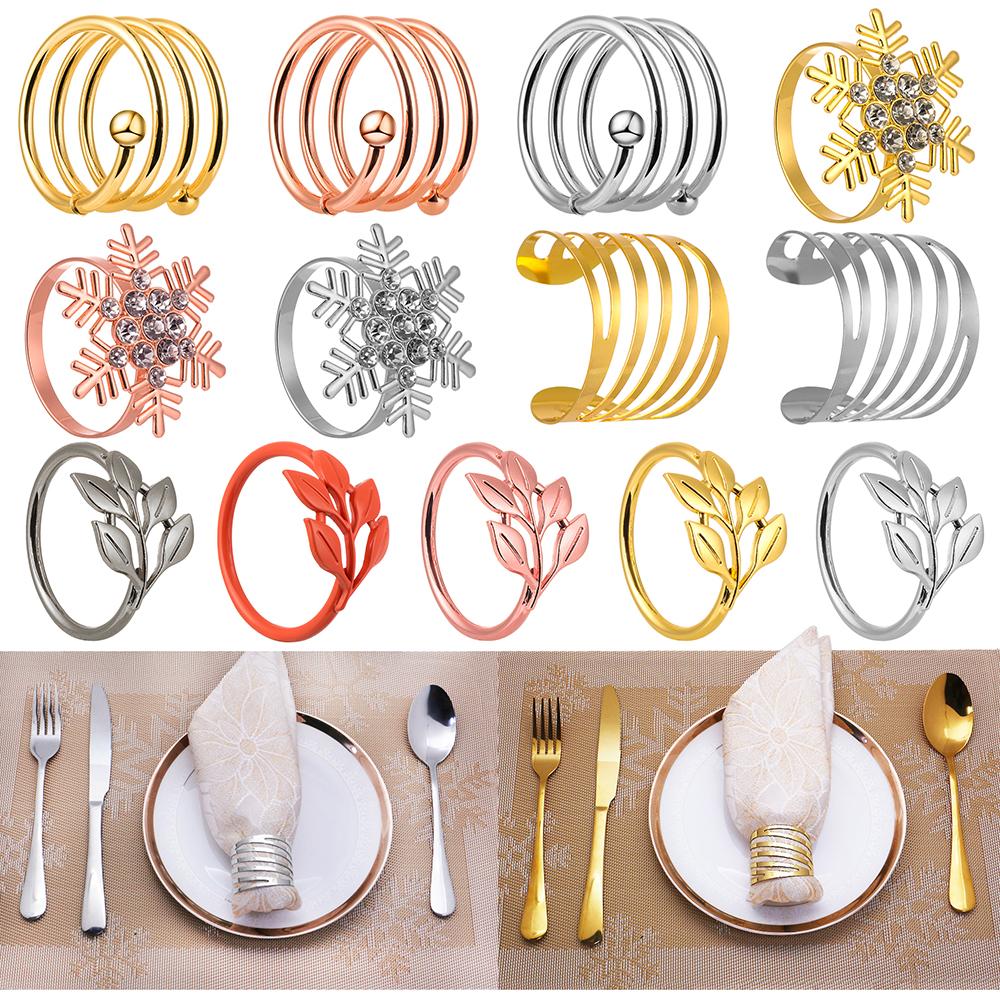 Hotel Kitchen Gadgets Party Supplies Napkin Rings Napkin Buckle Table Decoration Towel Holder