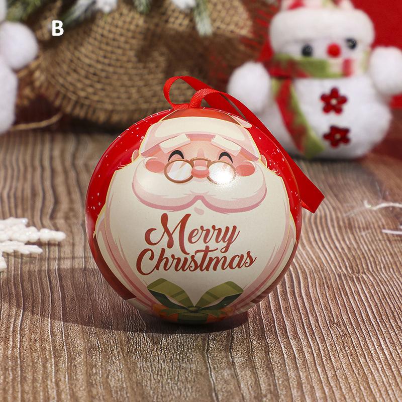 Creative Christmas Candy Storage Box Tin Metal Sealed Jar Packing Boxes Tinplate Cookie Candy Storage Christmas Party Supplies