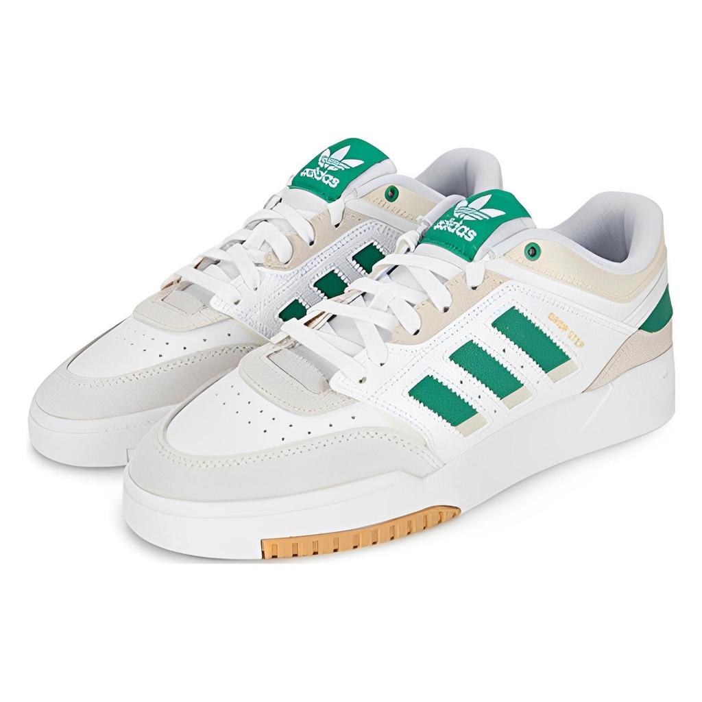 Adidas Drop Step Low White Semi Court Green Unisex Sneakers Cloud-White HQ7132