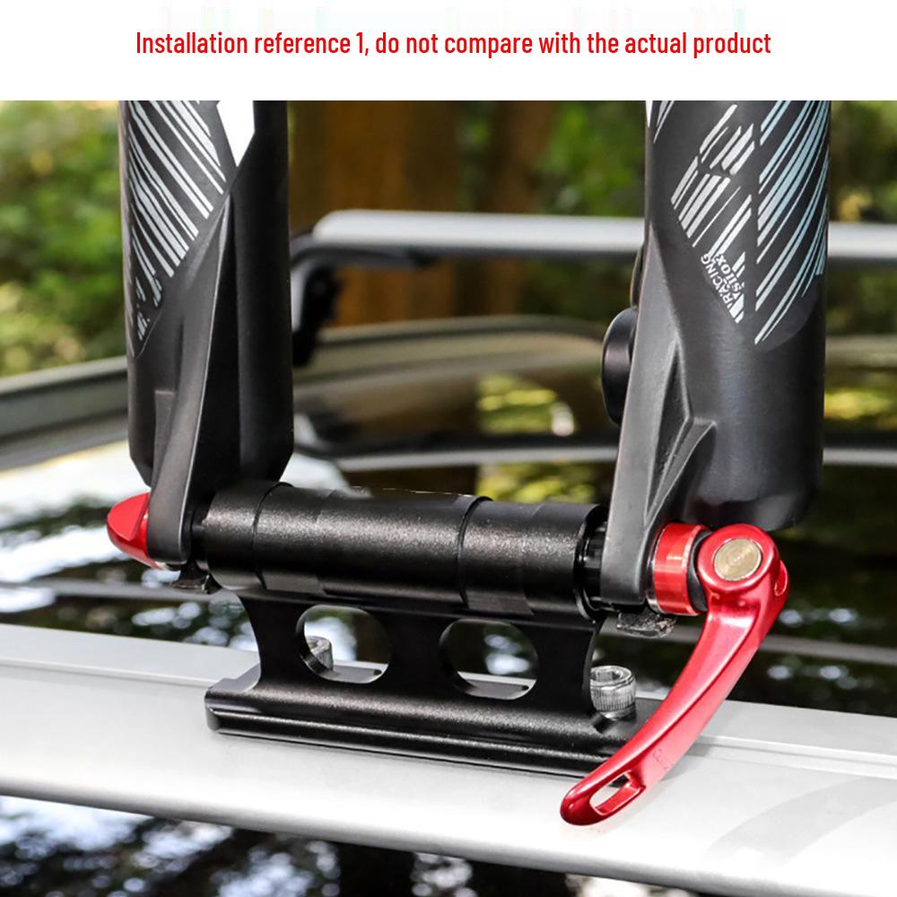 Fixed Fork Mount Car Roof Rack with M20*110mm Thru-Axle Fork Compatibility