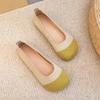 Spring Summer New Women Casual Shoes Breathable Knit Ladies Round Toe Flat Shoes Loafers Womens Scoop Shoes