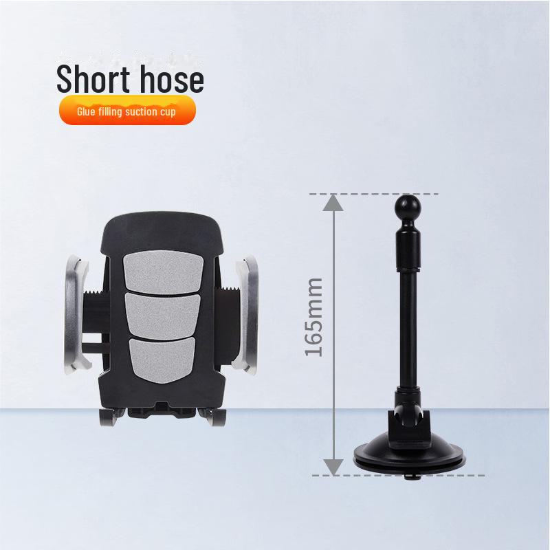 "Car Windshield Suction Cup Phone Holder with Multi-Function, Earthquake-Resistant Design and Extension Hose"