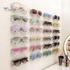Настенный органайзер для очков, пробивая бесплатные очки, пластиковый ящик для хранения солнцезащитных очков, настенная полка для дисплея