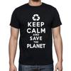 Keep Calm And Save The Planet Recycle T Shirt Tee