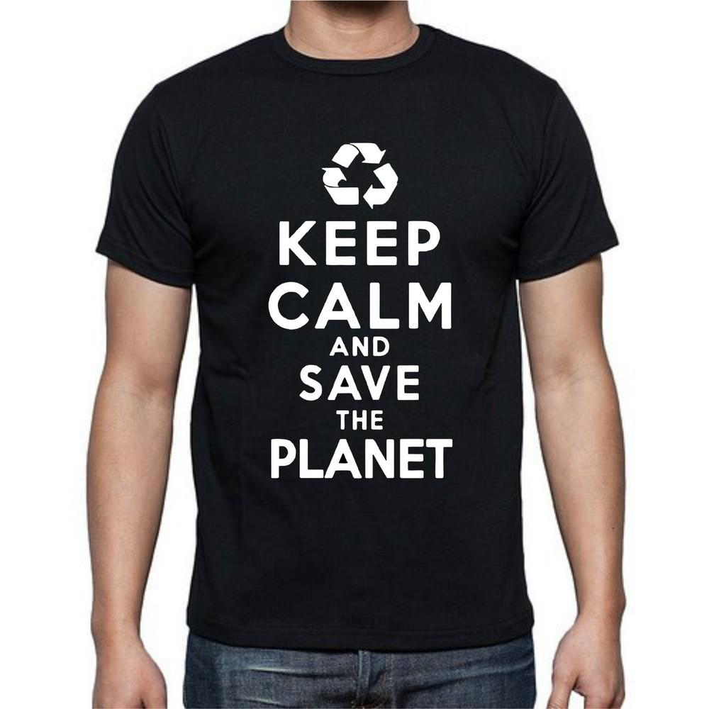 Keep Calm And Save The Planet Recycle T shirt tee