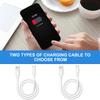 3.2ft Length USB Cable Bend-Resistant USB C/Micro USB Charging Cable Support Fast Charge & Data Transmission for Phones