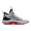 Li Ning Liren 1 Амортизирующие Скользкие Устойчивые к Истиранию Средние Баскетбольные Кроссовки Мужские Белые ABAQ059-3
