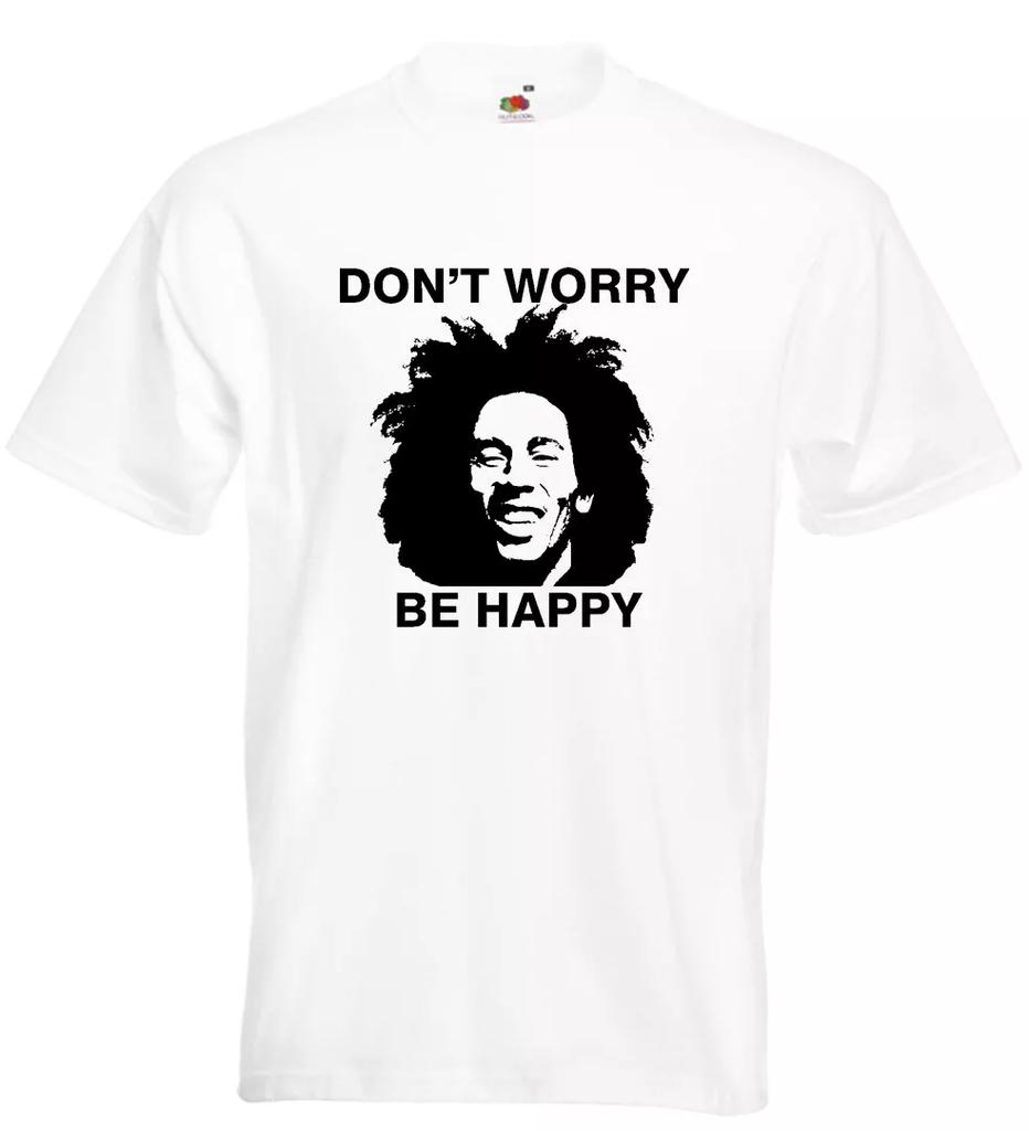 Bob Marley Don't Worry Be Happy T Shirt Wailers