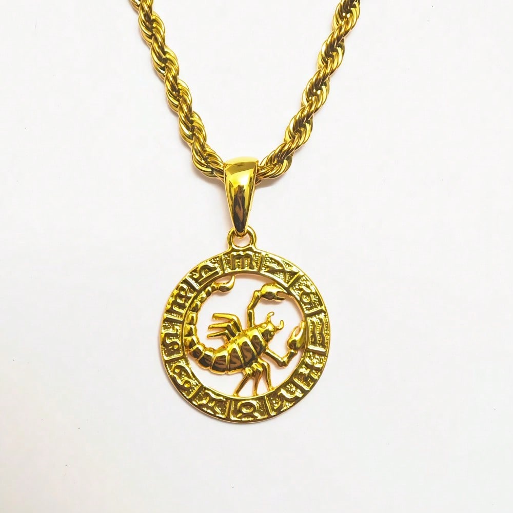 Астрология 12 Созвездий Гороскоп Зодиак Подвеска на Шнурке Ожерелье 22" для Женщин Мужчин