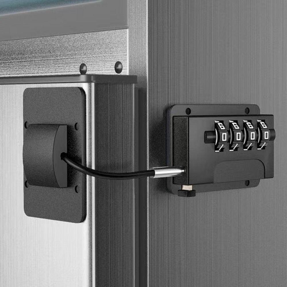 Защита от защемления рук Кодовый замок для двери холодильника Без сверления Замок для шкафа для дома