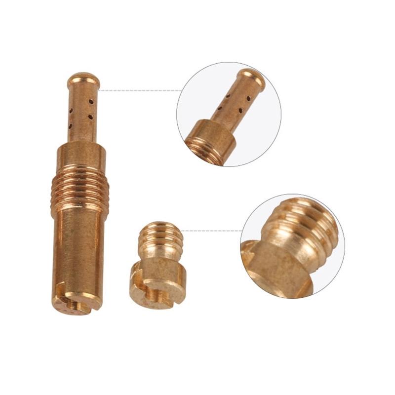 20 шт. комплекты главных жиклеров карбюратора, 10 главных форсунок карбюратора с 10 медленными пилотными форсунками, аксессуары, прочный для PWK PE CVK