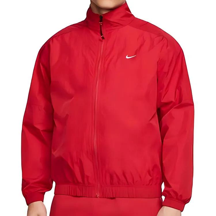 Nike Jackets Men's Red Stand Collar Moderate Other (Unisex) Jackets CD6543 687