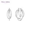 Paul Brial Pybe0124 Space Hoop Earrings