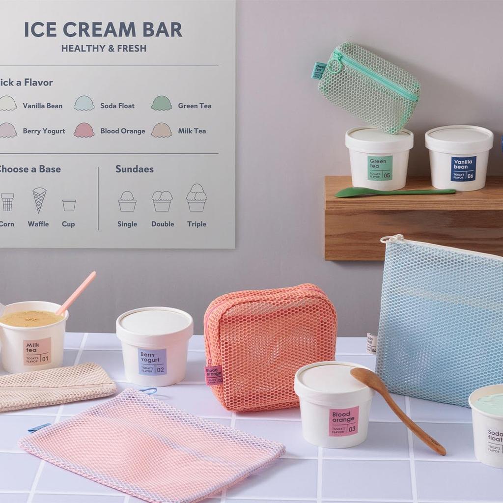 Мини-мешочек Коллекция Сетка Ванильные бобы MSH-PO19-WH