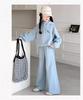 2025 Girls' Fashionable Spring & Autumn Two-Piece Outfit: Sweatshirt & Pants Set for Big Kids