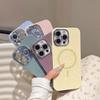 Glitter Powder Thin Circle Magnetic Suction Case Suitable for Apple 16e Mobile Phone Case IPhone 15 Anti Fall and Scratch Proof All Inclusive Soft