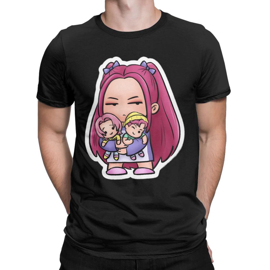 Men's Mira Fan art from K-pop Demon Hunters T Shirts  100% Cotton Tops Novelty Short Sleeve Round Collar Tees Unique T-Shirts