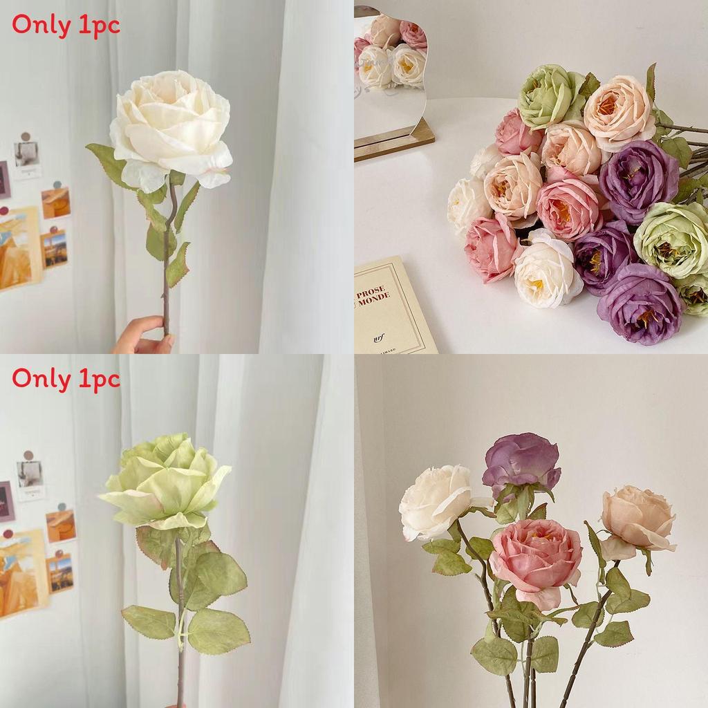 Romantic Faux Silk Roses For Outdoor Events Photography Props Home Decor