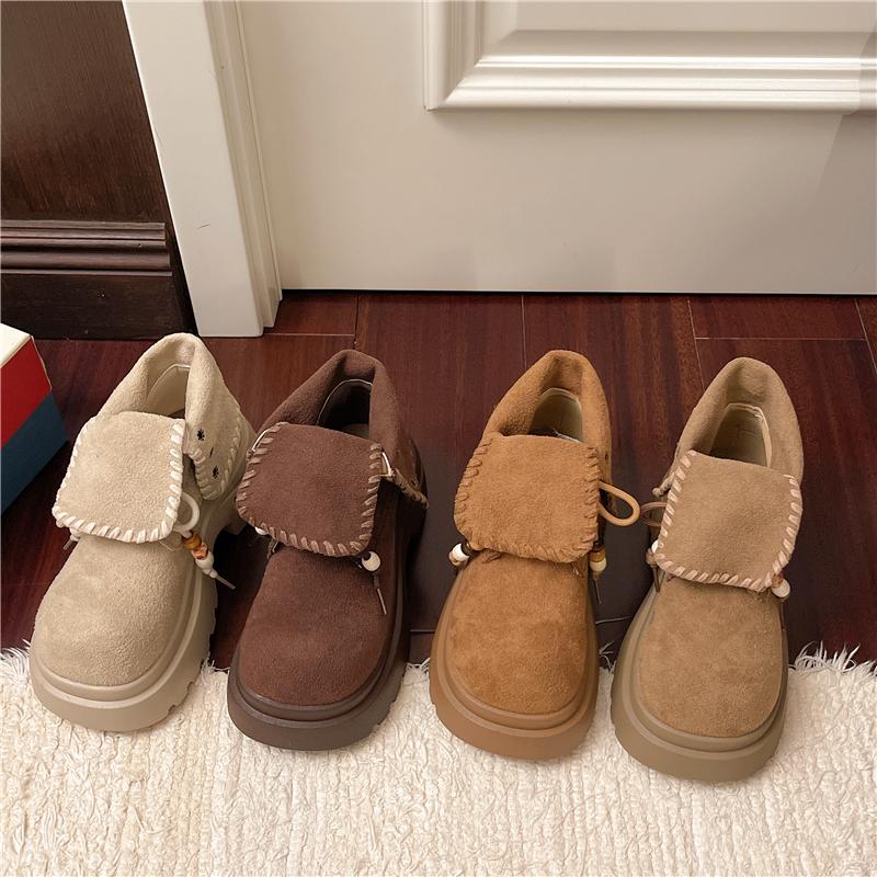 Fashion Women Platform Ankle Boots Beaded Trend 2025 Casual New Fashion Shoes Snow Boots Winter Woman Sneakers Lace Up Zapatos Mujer