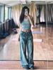 Y2k 2000s Vintage Baggy Jeans Woman Harajuku Streetwear Oversize Denim Pants Korean Style Gyaru Grunge Hip Hop Trousers