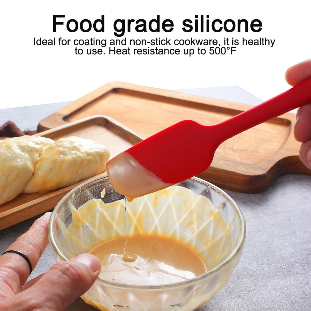 Набор кухонных антипригарных силиконовых шпателей для кухни, термостойкие кухонные силиконовые скребки, лопатки для приготовления пищи и выпечки