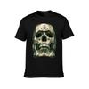 Gold Skull TShirt Sporty Breathable Short Sleeve TShirt