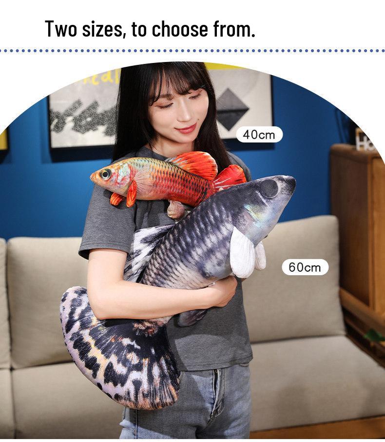 Плюшевая игрушка «Цветная гуппи» - Игрушка-подушка, имитирующая тропическую рыбу