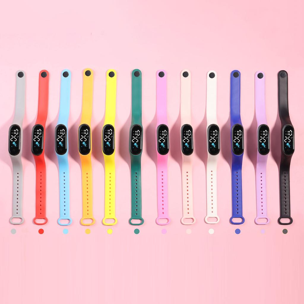 Детские водонепроницаемые спортивные умные часы для активного отдыха, силиконовый браслет, электронные часы, детский браслет, цифровые часы