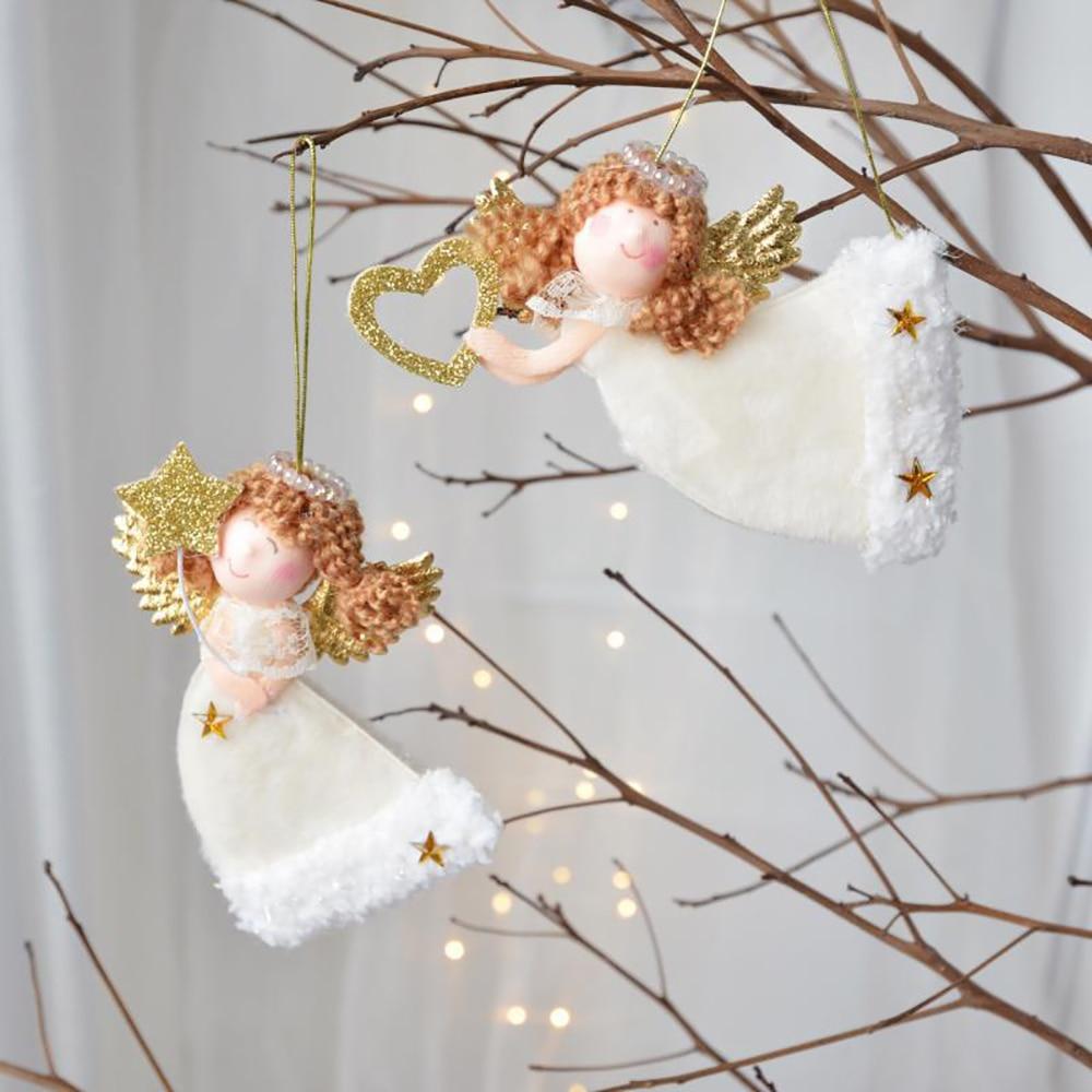 Рождественские украшения, кукла-ангел, игрушка, подвесной кулон, елочные украшения, рождественские украшения для дома, Новый год
