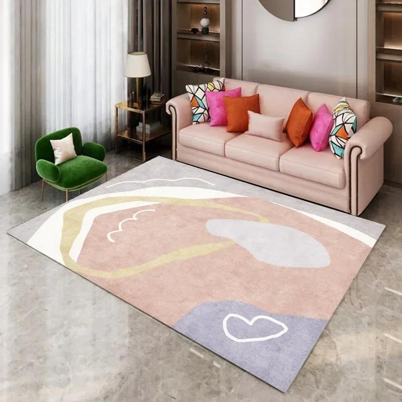 Скандинавский ковер для гостиной, простой и утолщенный диван, журнальный столик, ковер, прикроватные коврики для домашней спальни, домашний декор, автомобиль