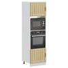VidaXL 2-piece "Lucca" Oven Cabinets In Sonoma Oak Engineered Wood 3315044