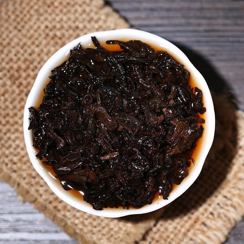 Торт Мэнхай Весенний Хао 2016 188г Спелый чай Пуэр Чайный торт Шу Пуэр