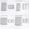 Outdoor Sealed Electrical Plastic Enclosure ABS with Hasp Distribution Box Transparent Cover IP66 Waterproof
