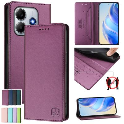 Для Xiaomi Mi A1 (Ми 5Х),A3,CC9e,Civi 1S,Poco M3,Poco X3,mi 12 Lite,Xiaomi 14...Чехол-кошелек из высококачественной искусственной кожи, ударопрочный и с блокировкой RFID