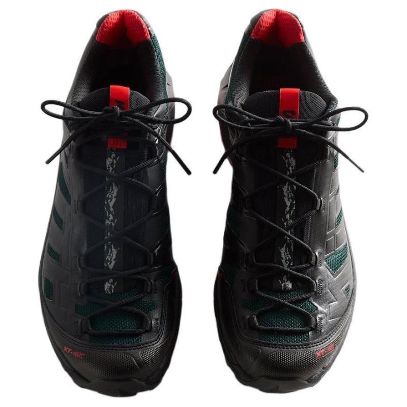 KITH x SALOMON XT Voyager Низкие повседневные кроссовки для города и бега Унисекс Черные Зеленые Кроссовки 477723