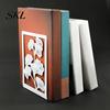 Non-slip Bookend 1 Pair Metal Decorative Bookends, Ginkgo Leaf/Monstera Book Ends for Sturdy Support Bookshelf, Non-Skid Stopper Home Office