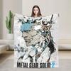 Игра Metal Gear Solid Одеяло Супер Теплое Принт Плюшевое Одеяло Для Путешествий На Открытом Воздухе Фланелевое Покрывало Покрывало На Кровать