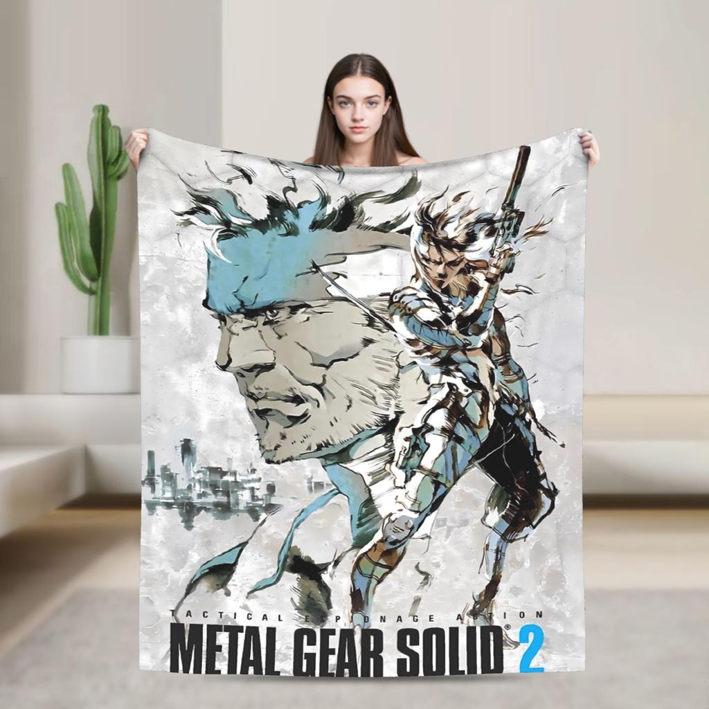 Игра Metal Gear Solid Одеяло Супер Теплое Принт Плюшевое Одеяло Для Путешествий На Открытом Воздухе Фланелевое Покрывало Покрывало На Кровать