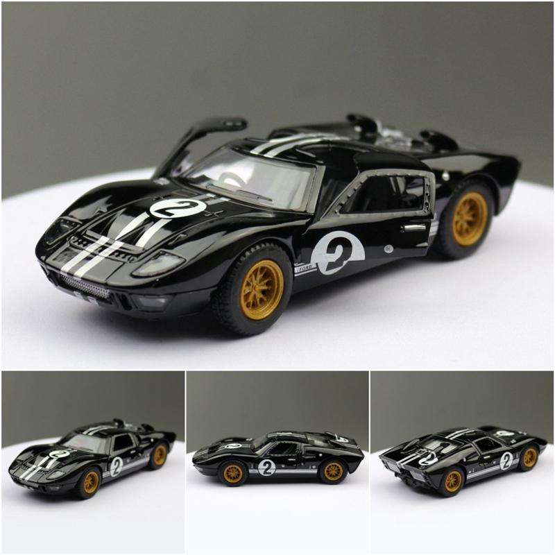 BBAA3 1:32 1966 Ford GT40 Alloy Sports Car Model Diecast Metal Toy Track Racing Car Vehicles Model Simulation Collection Children Gift
