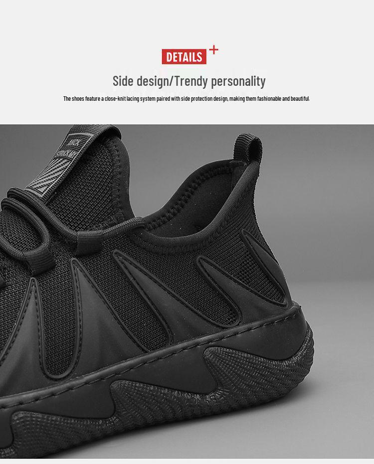Летние легкие мужские кроссовки Flyknit 2025 - Дышащие, Универсальные, Повседневные сетчатые туфли