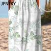 JPNTKY Летнее платье с карманами, не скатывающееся, популярный цветочный принт, коктейльная туника, длинное уличное платье, нарядные наряды