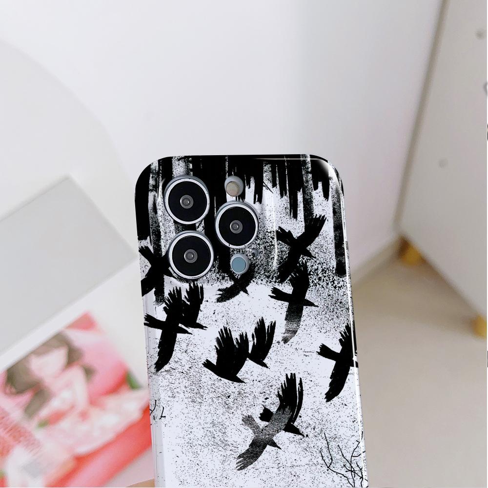 Модный чехол для смартфона Samsung Galaxy A52 iPhone 11 13 15 Xiaomi Redmi VIVO OPPO Realme Huawei Infinix Противоударный Ультратонкий Жесткий Чехол