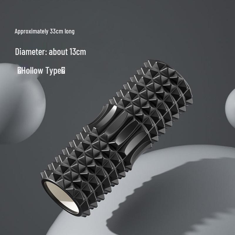 Crescent High-Intensity Foam Roller: Slimming Leg & Calf Massager with Hollow Wolf Tooth Design