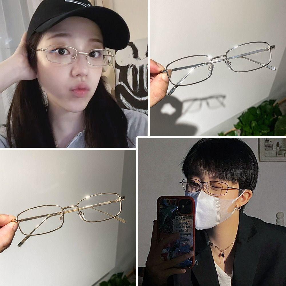 Eye Protection Square Eyeglasses Y2K Harajuku Computer Goggles Anti-Blue Light Glasses Men Women