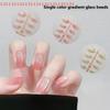 Носимый маникюр DIY шарм для ногтей нейл-арт маникюрная декорация 30 шт. однотонные градиентные накладные ногти ношение брони