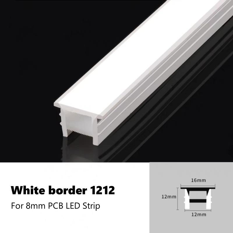 1-10 м гибкая светодиодная неоновая силиконовая трубка встраиваемая белая кайма лента веревка канал диффузор мягкая лента DIY линейный декоративный световой лент