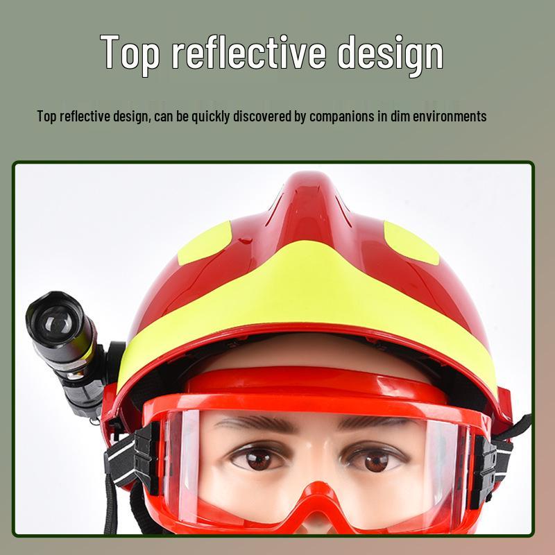 F2 Firefighter Rescue Helmet - New Korean & European Style - Protective Emergency Gear, Blue