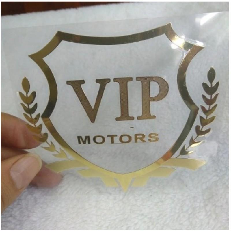 1pcs Car Sticker VIP MOTORS Logo Metal Nickel Decal Reflective Emblem Door Window Body Auto Decor DIY Car Styling Super Sticker